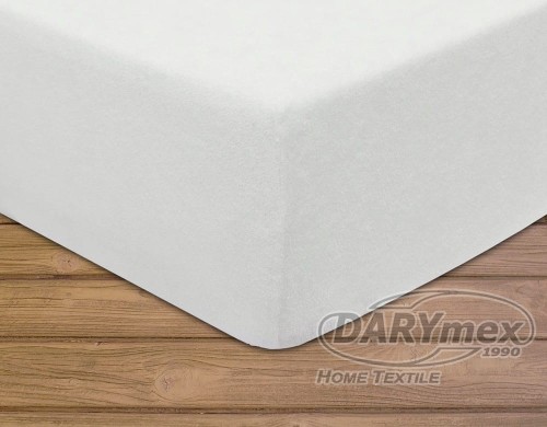 Prześcieradło frotte z gumką 60x120 kolor biały