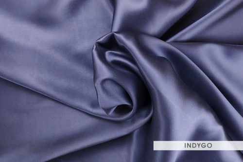 Poszewka Jedwabna 70x80 Indygo - 19 mm