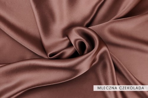 Prześcieradło jedwabne z gumką 180x200 Czekolada - 19 mm
