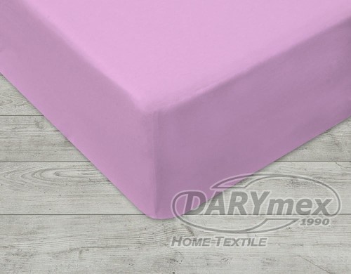 Prześcieradło jersey z gumką 120x200 kolor wrzos