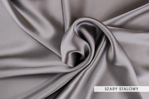 Prześcieradło jedwabne bez gumki 220x250 Szary