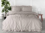 Pościel Bawełniana 160x200 NATURAL CREAM STONEWASHED