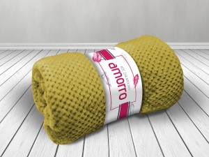 Koc Żakardowy 150X200 Amorro Oliwka