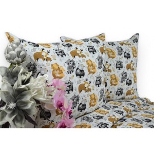Pościel bawełniana 160x200 Zwierzęta leśne