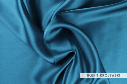 Poszewka Jedwabna 40x40 Błękit Królewski - 22mm