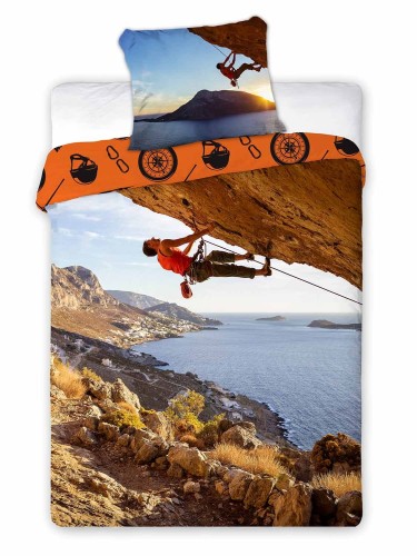 Pościel dziecięca bawełniana 160x200 Wspinaczka Climbing