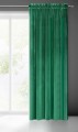 Zasłona Gotowa Z Welwetu Na Taśmie 140X300 Samanta Ciemny Zielony
