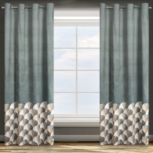 Zasłona welwetowa na przelotkach 140x250 D91 Gina Stal