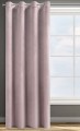 Zasłona z welwetu na przelotkach 140x250 D91 Rosa PUDROWY