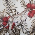 Zasłona z welwetu na przelotkach 140X250 Salado Biały/Bordo