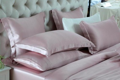 Pościel Jedwabna 140x200 Powdery Pink