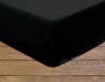 Prześcieradło frotte z gumką 140x200 kolor czarny