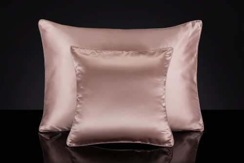 Poszewka Jedwabna 40x40 - Powdery Pink