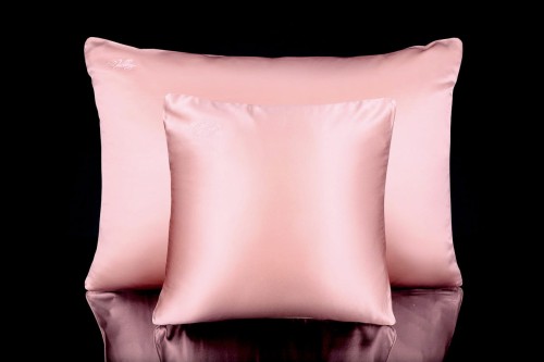 Poszewka Jedwabna 40x40 - Róż