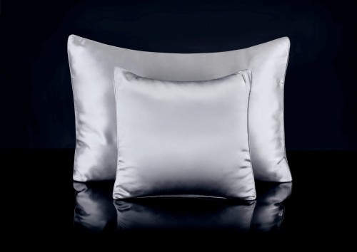 Poszewka Jedwabna na Poduszkę 40x60 - Silver Light