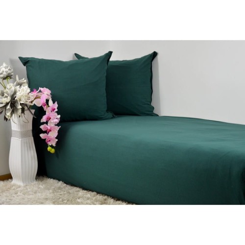 Pościel Jersey 140x200 Ciemna Zieleń