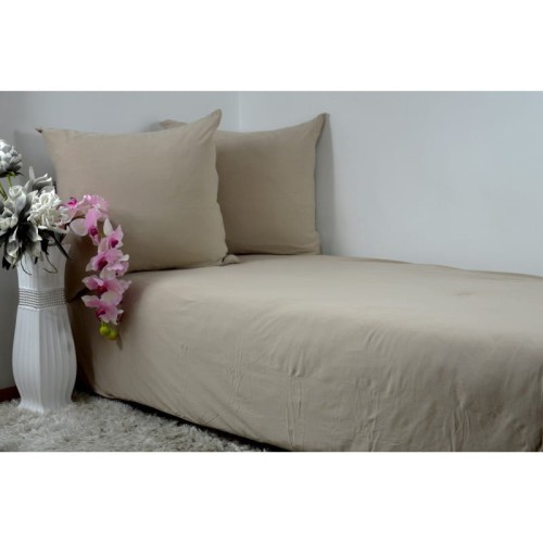 Pościel Jersey 200x220 Ciemny Beż