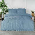 Pościel Bawełniana Blue 200x220 STONEWASHED