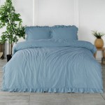 Pościel Bawełniana Blue 200x220 STONEWASHED
