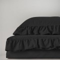 Pościel Bawełniana Black 200x220 STONEWASHED