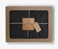 Pościel Bawełniana Black 200x220 STONEWASHED