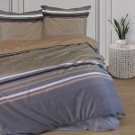 Pościel z Mikrofibry 160x200 Wzór w paski i ornamenty