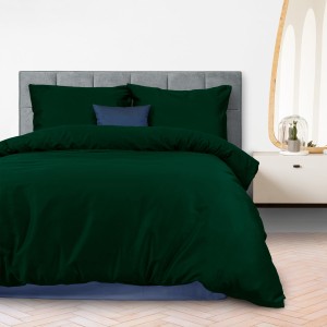 Pościel Satynowa 180x200 ZIELEŃ BUTELKOWA