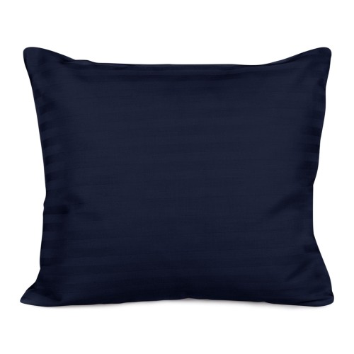 Poszewka satyna bawełniana 70x80 CIZGILI NAVY BLUE