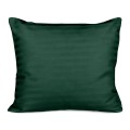 Poszewka satyna bawełniana 70x80 CIZGILI DARK GREEN