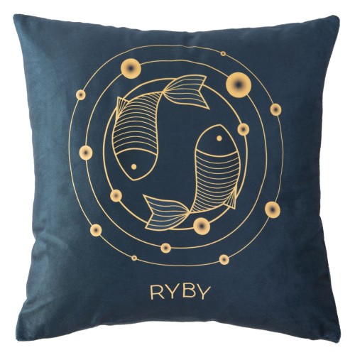 Poszewka dekoracyjna 40x40 Znak Zodiaku Ryby