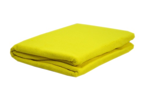 Prześcieradło frotte bez gumki rozmiar 160x200 żółty