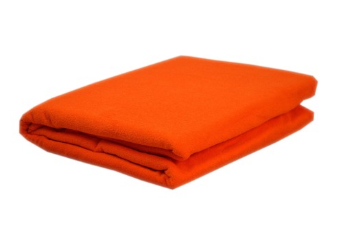 Prześcieradło frotte bez gumki rozmiar 160x200 pomarańcz