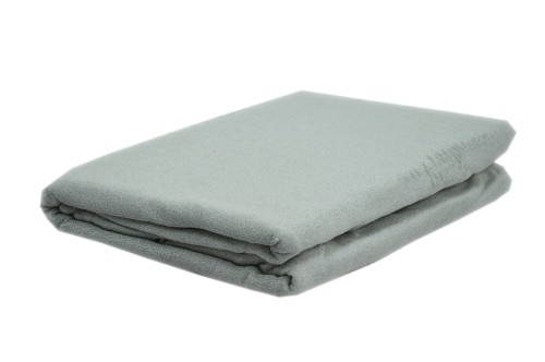 Prześcieradło frotte bez gumki rozmiar 160x200 popiel