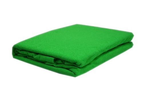 Prześcieradło frotte bez gumki rozmiar 160x200 sałata