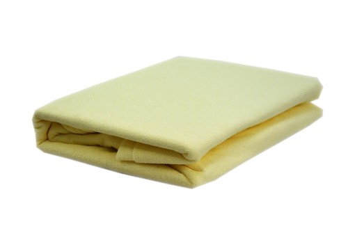 Prześcieradło frotte bez gumki rozmiar 180x200 ecru