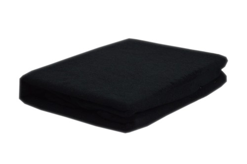 Prześcieradło frotte bez gumki rozmiar 200x220 czarny