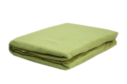 Prześcieradło frotte bez gumki rozmiar 200x220 oliwka