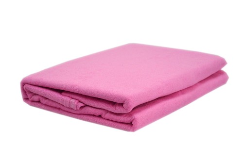 Prześcieradło frotte bez gumki rozmiar 200x220 róż