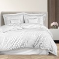 Pościel Bambusowa 160x200 - 7 el  Bamboo Stripe White