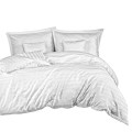 Pościel Bambusowa 160x200 - 7 el  Bamboo Stripe White
