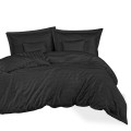 Pościel Bambusowa 160x200 - 7 el  Bamboo Stripe Black