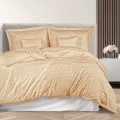 Pościel Bambusowa 180x200 - 7 el  Bamboo Stripe Beige