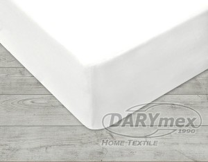 Prześcieradło jersey z gumką 180x200+30cm kolor biały