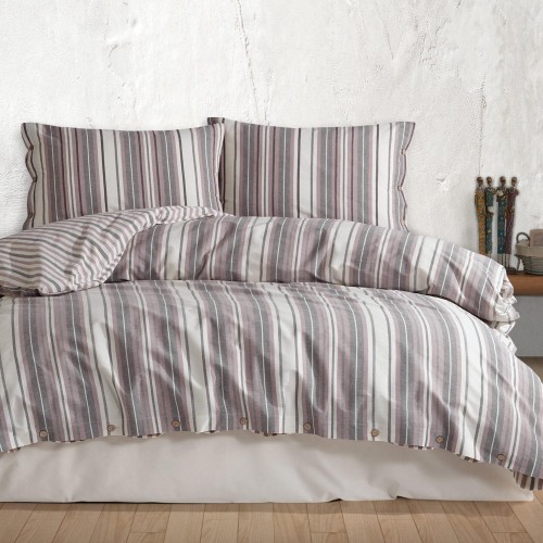 Ekskluzywna Pościel bawełniana Rune 140x200 Natural