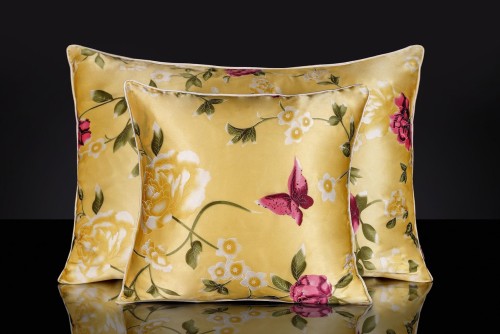 Poszewka ornamentowa jedwabna 70x80 Sunny Day