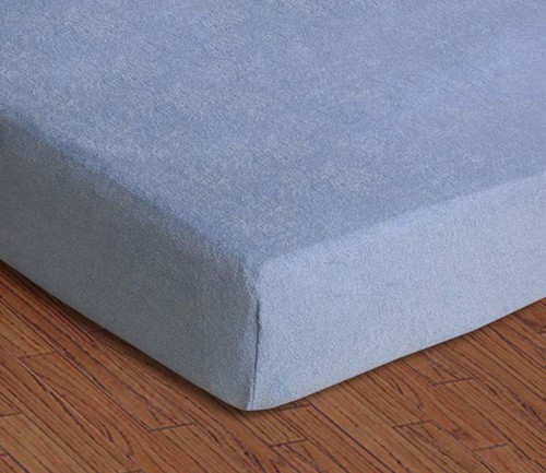 Prześcieradło Frotte z gumką 200x220 Niebieski