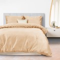 Pościel Satyna Bawełniana 140x200 Jasny Beż