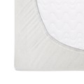 Prześcieradło flanelowe z gumką 140x200 ECRU