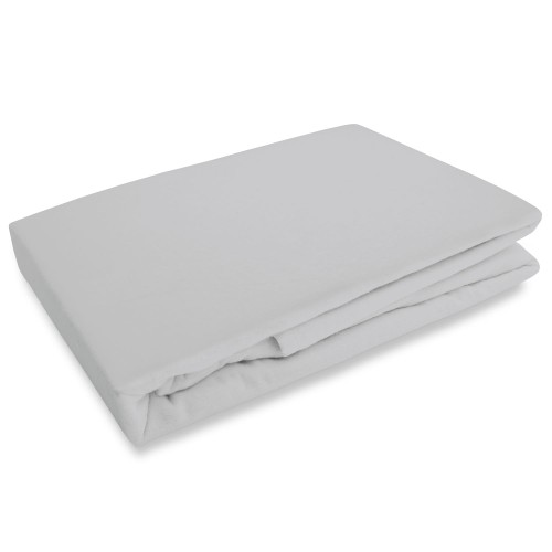 Prześcieradło flanelowe z gumką 200x220 POPIEL