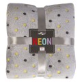 Koc 150x200 NEON popiel